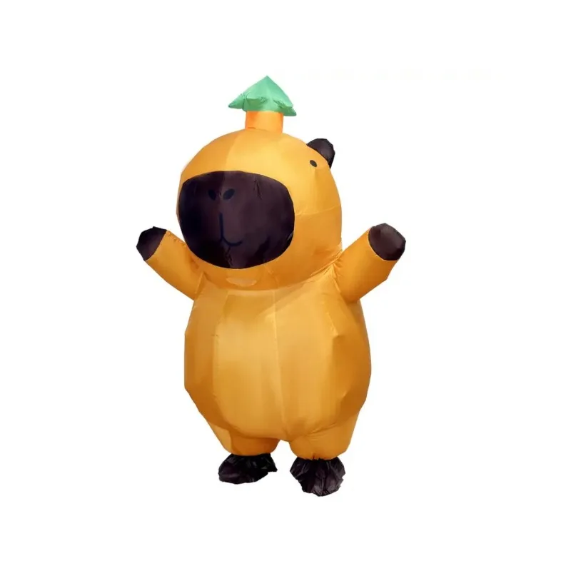 Надувной костюм капибары для взрослых, забавный костюм животного на Хэллоуин, веселая вечеринка, игра, наряд