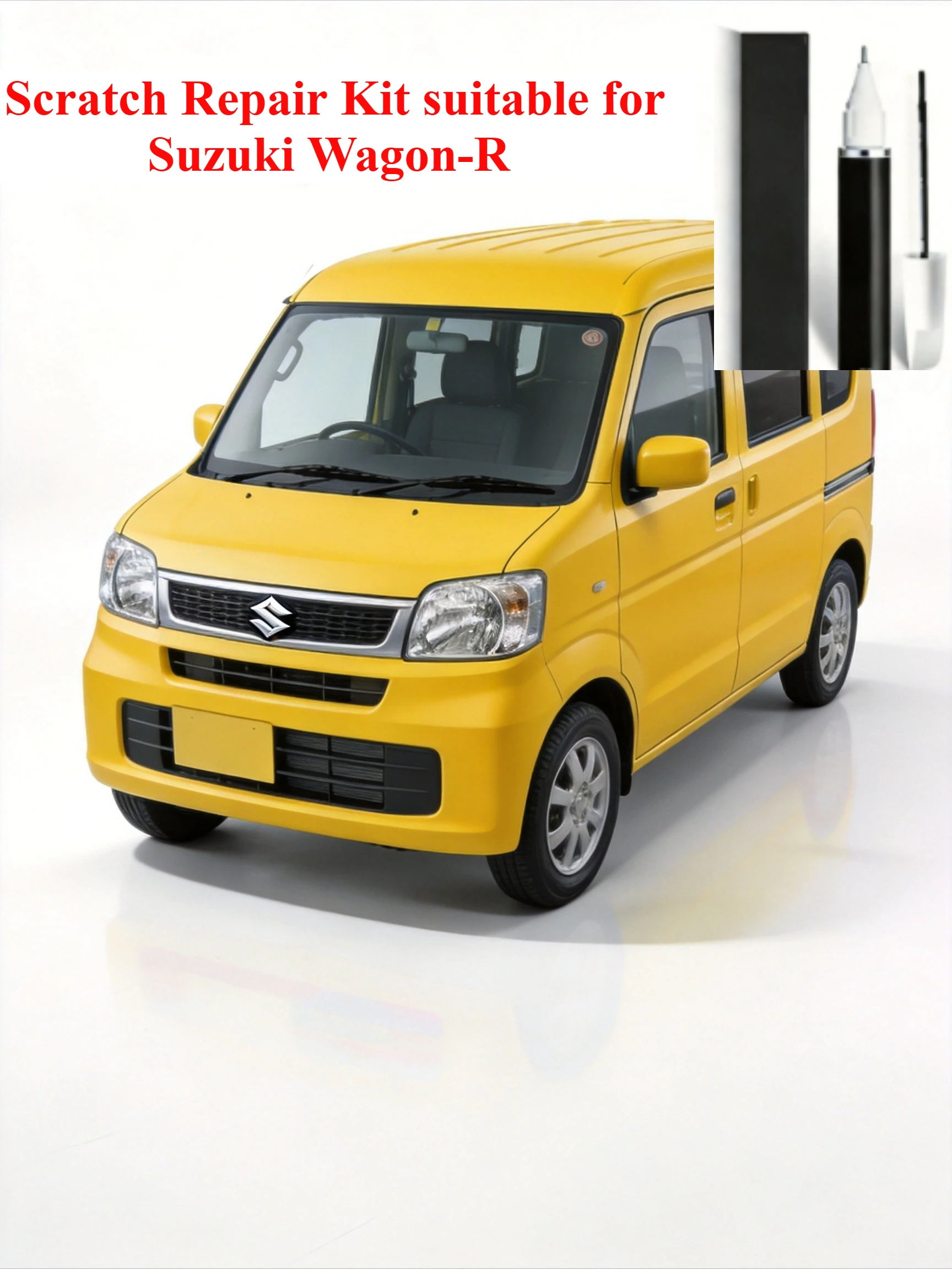 Scratch Repair Kit suitable for Suzuki Wagon-R silver-gray touch-up pen blue car modification parts Daquan original  Paint pen