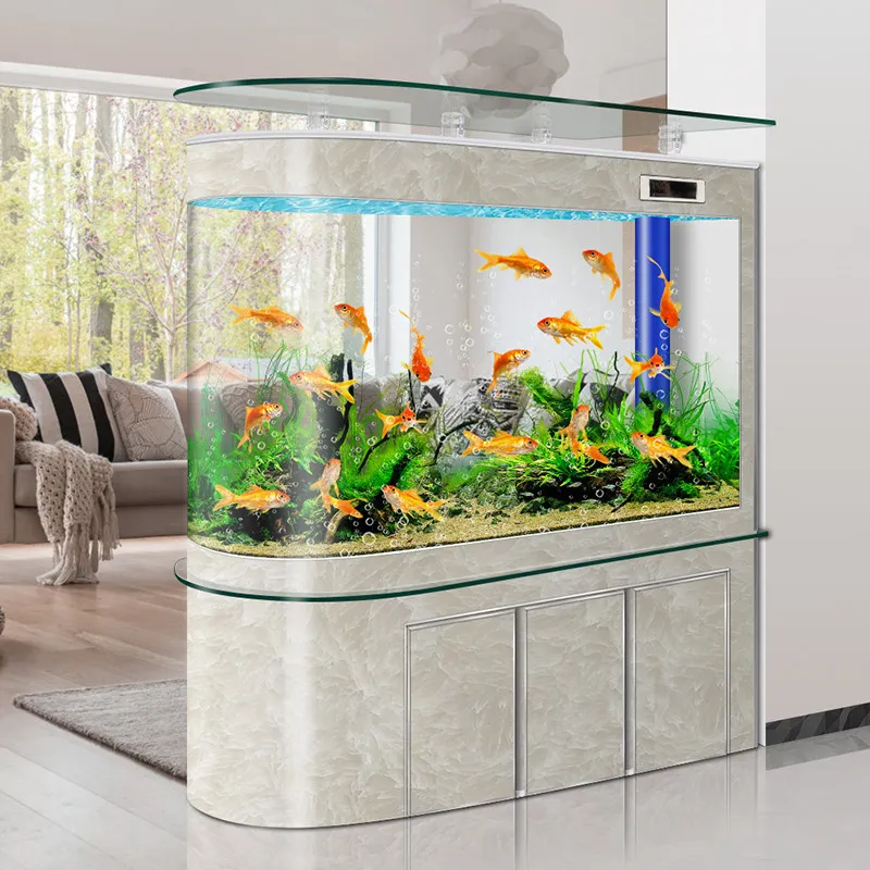 

Crystal Model Thickened Aquarium Double-curved High-definition Reception Desks Sealed Change Office Furniture Военное ДелоLJ40