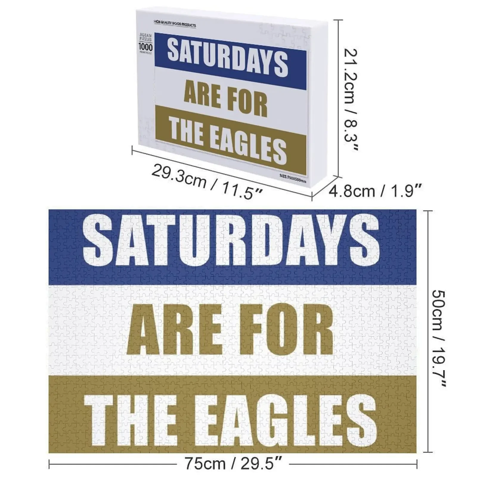 Hari Sabtu adalah hari untuk elang- Clarion University Jigsaw Puzzle Mainan Foto Kustom yang Dapat Disesuaikan Untuk Anak-Anak Puzzle Hadiah Anak yang Dapat Disesuaikan