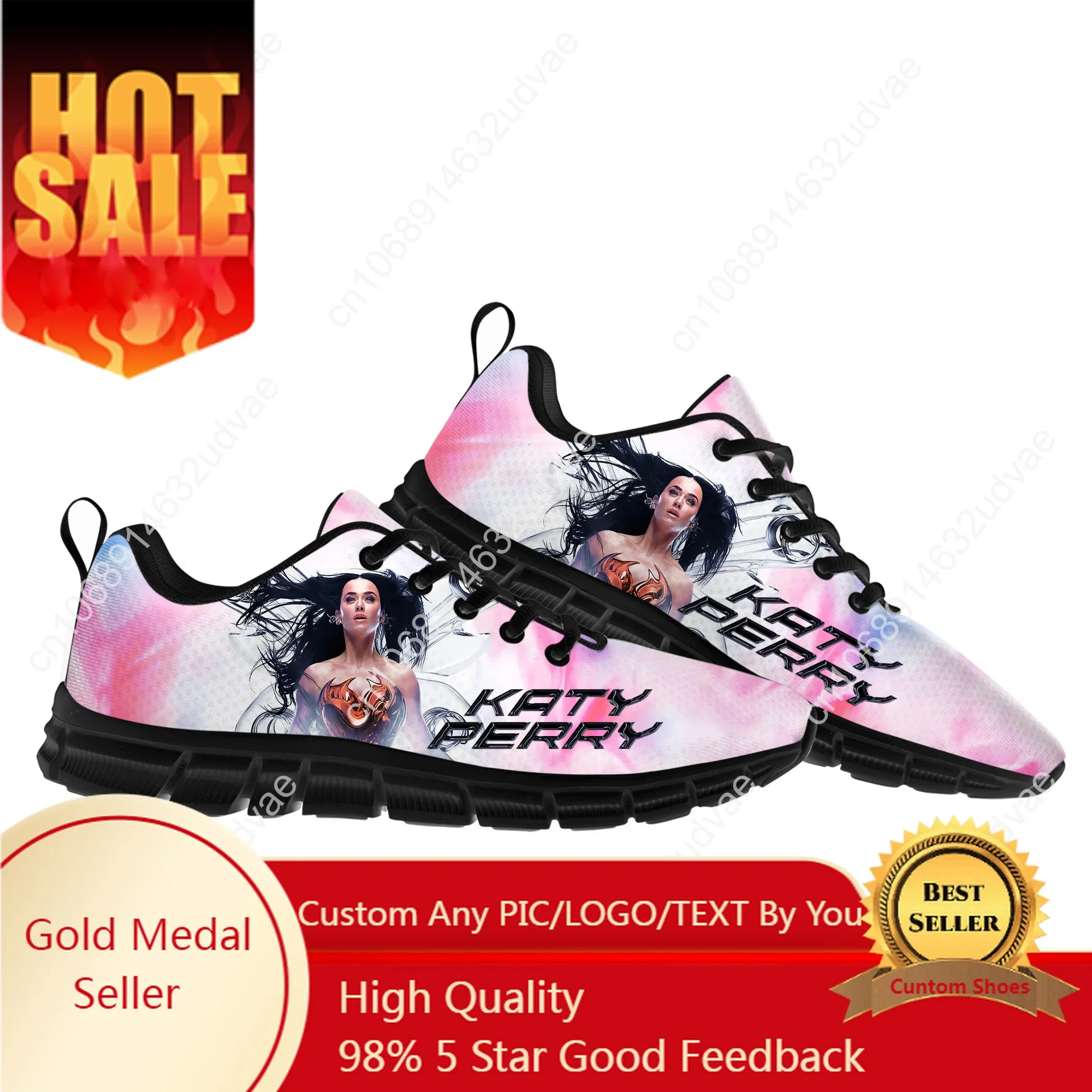 

Katy Perry Mens Womens Teenager Customized Sneakers DIY Casual Tailor-Made Shoe High Quality Couple Sports Shoes