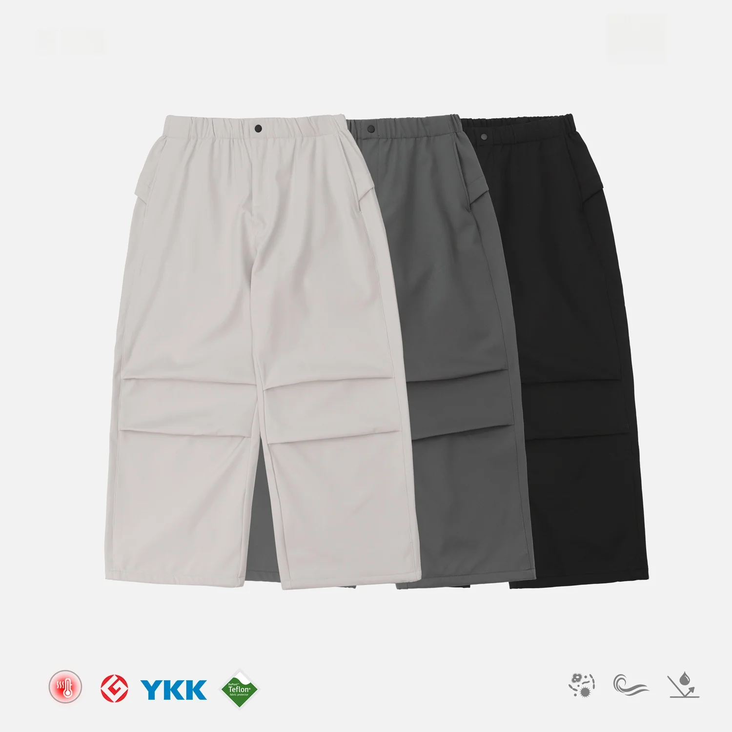 

Thiened Fce Outdoor Soft ell футболка-стойкая рабочая одежда повседневные брюки мужские свободные прямые брюки со средней талией