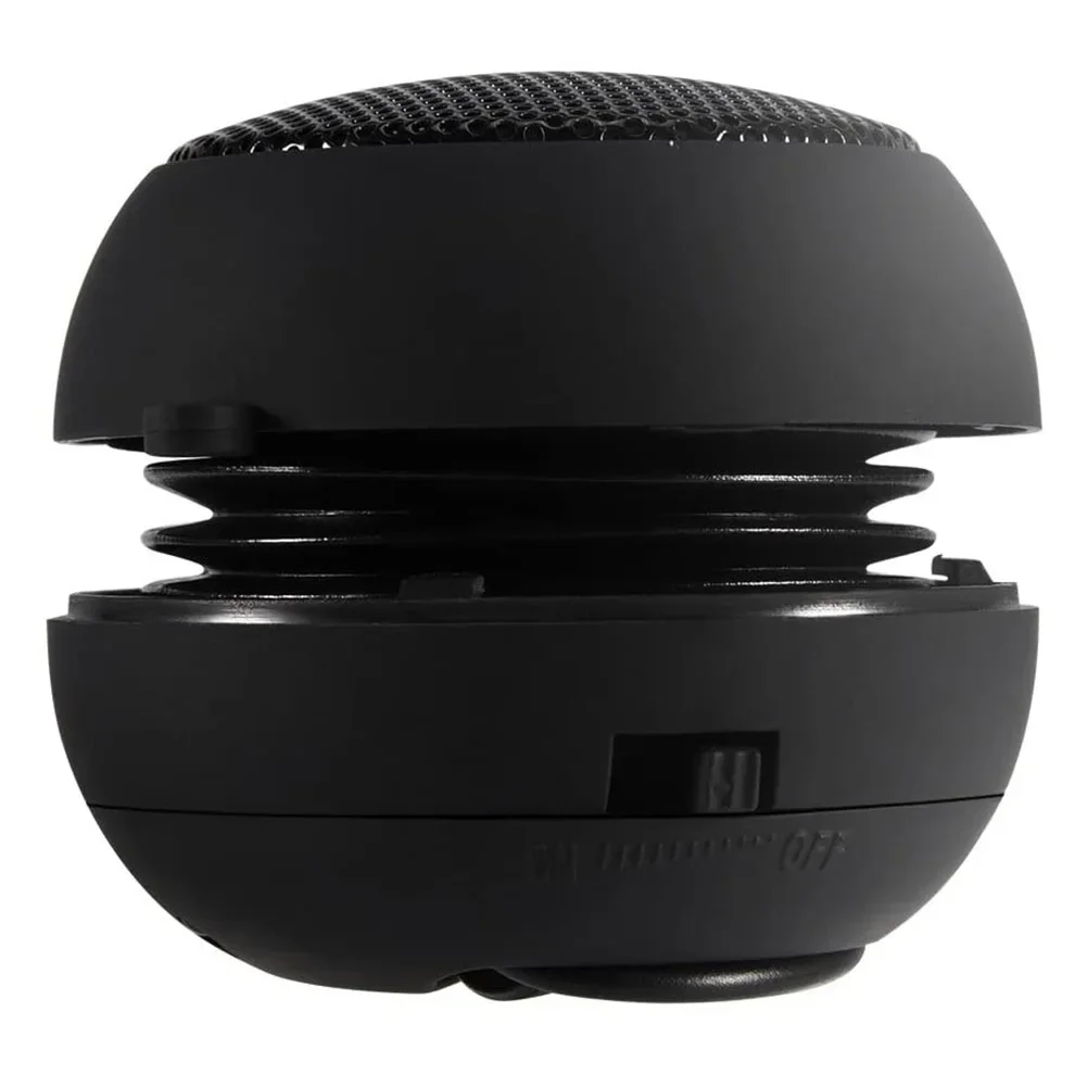 

Mini Portable Travel Loud Speaker with 3.5mm Audio Cable Low Voltage Built-in Battery Retractable Speaker for IPod Rare