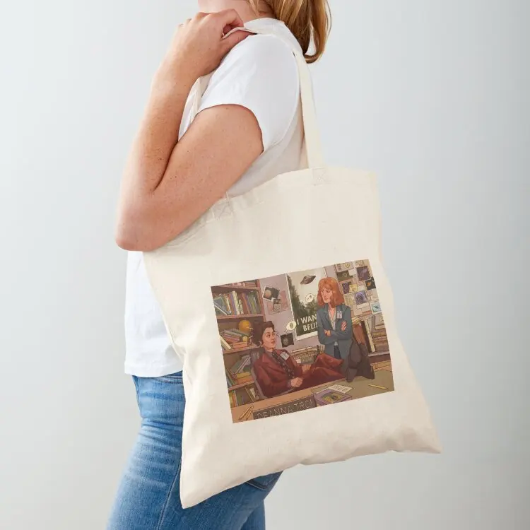 

star trek x files au Tote Bag women bag Candy bags reusable shopping bags bags for women