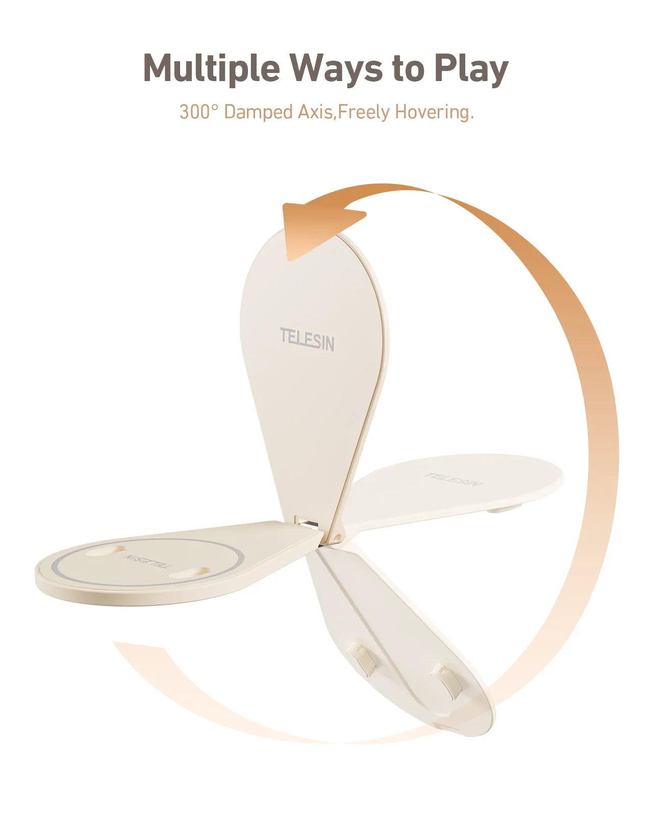 TELESIN Magnetic Multi-function Mobile Phone Holder 300° Rotation Phone Camera Shoot Stabilizer Stand Desk Phone Holder Stand