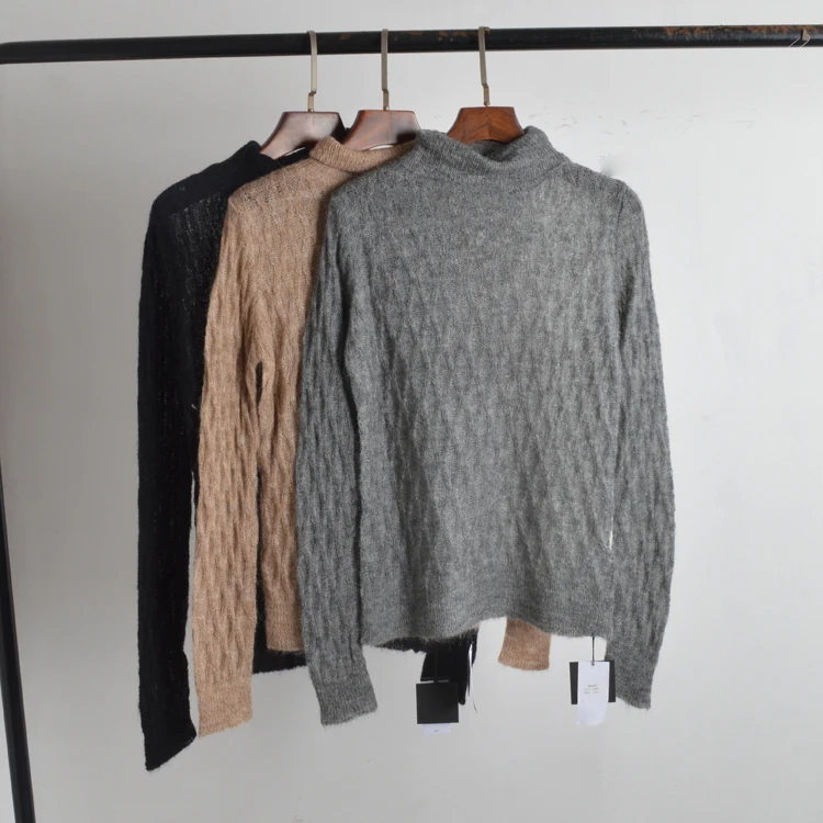 

Faionable High Ne вязаный свитер, осеннее новое поступление, тонкий длинный све, женский теплый мутон, твист-трикотаж для женщин