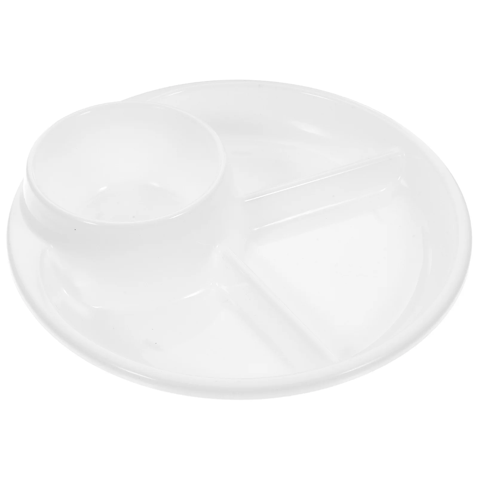 Plateau de service à compartiment, assiettes à dîner, plat sectionné pour adultes, plateaux de contrôle des portions, nourriture
