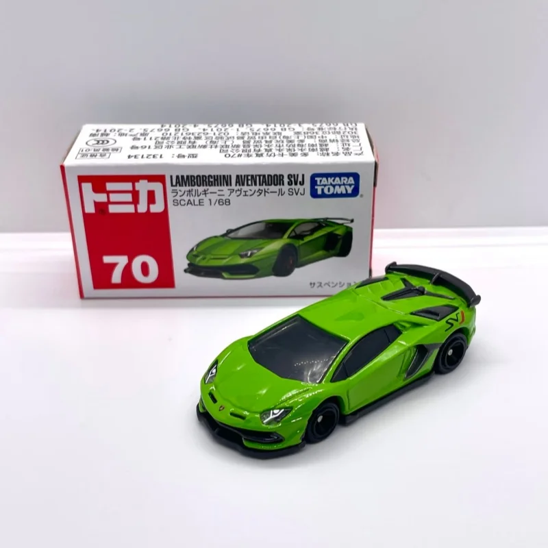

Takara Tomy Lamborghini Aventador SVJ 70, литая под давлением миниатюрная Коллекционная модель автомобиля, масштаб 1/68, металлическая игрушка для детей