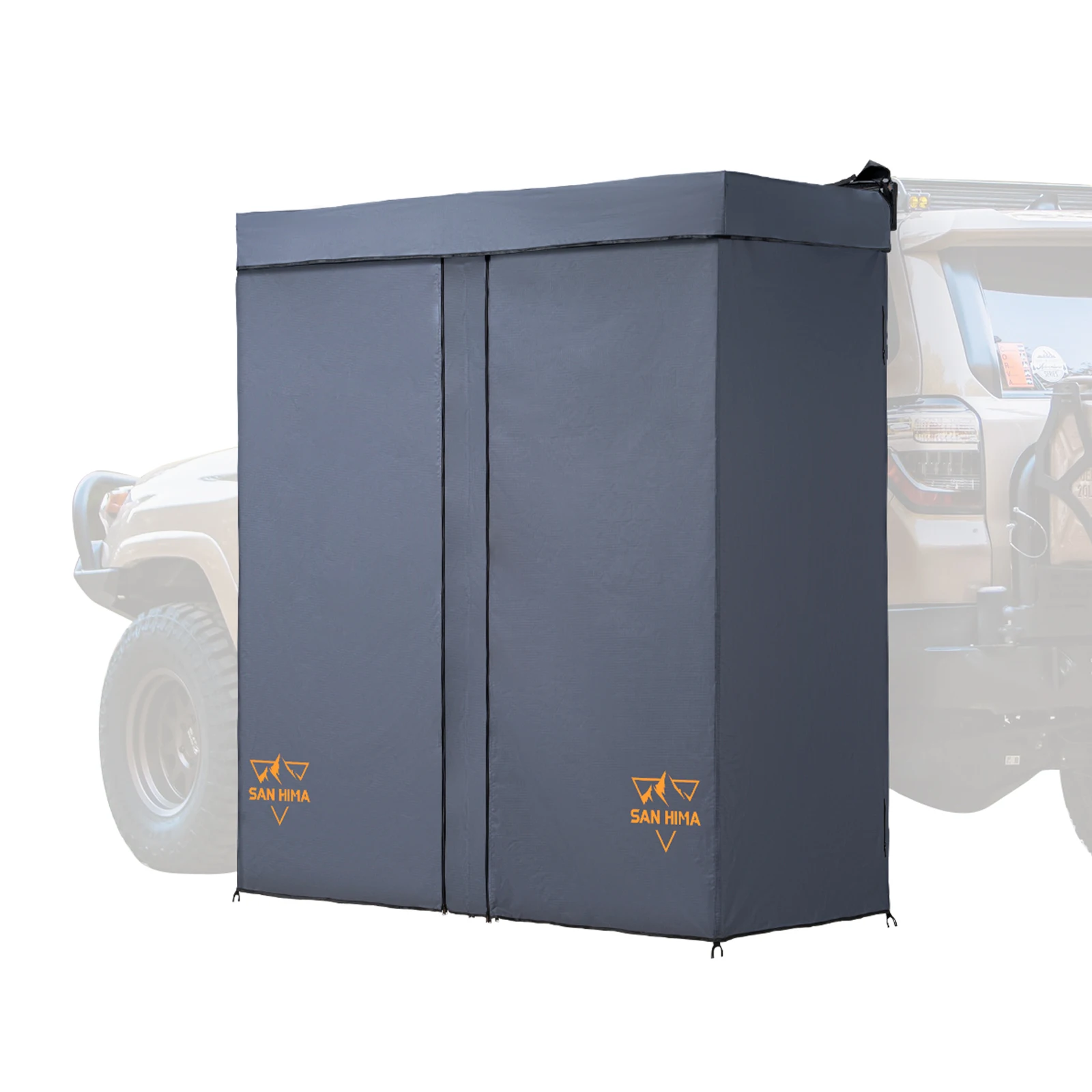 

Lightweight Quick Setup Portable Easy Mounting Camping Shower Tent Awning Car Side Built-in LED Strip Light Double