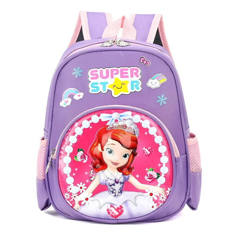 حقيبة يد فروزن للفتيات لمرحلة ما قبل المدرسة 3-4 سنوات حقيبة مدرسية كرتونية حقيبة مدرسية ديزني رياض الأطفال الأولاد إلسا أطفال جديدين