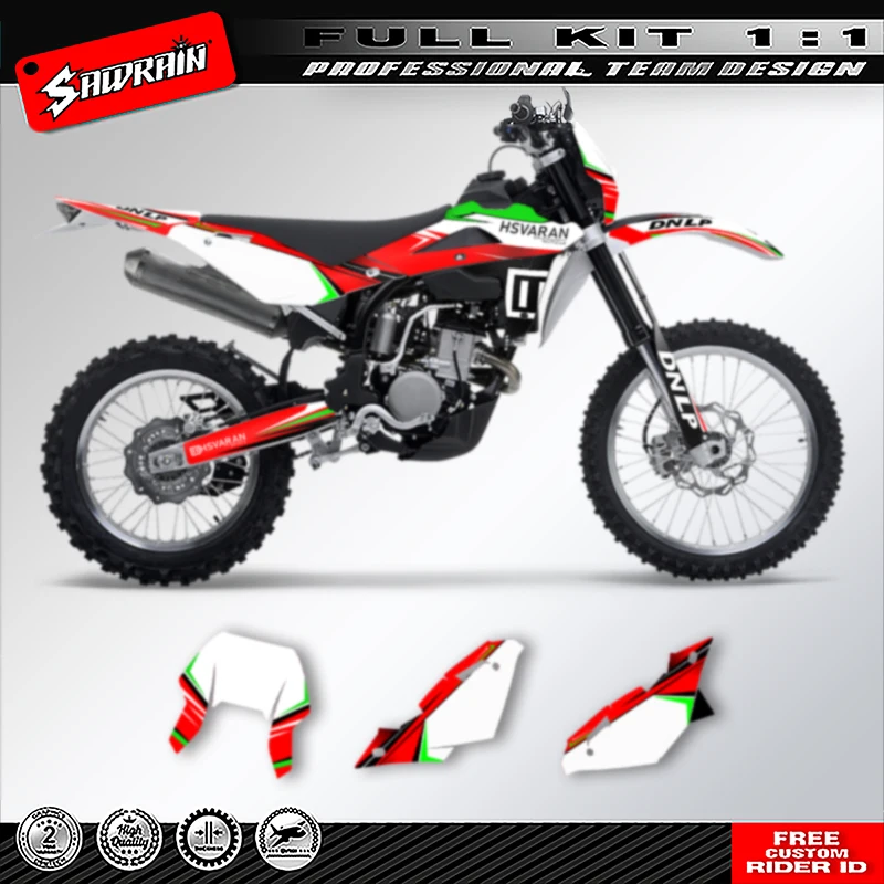 

Sawrain Motorcycle Graphics MX Sticker for HUSABERG TE250 2008 2009- 2013 004