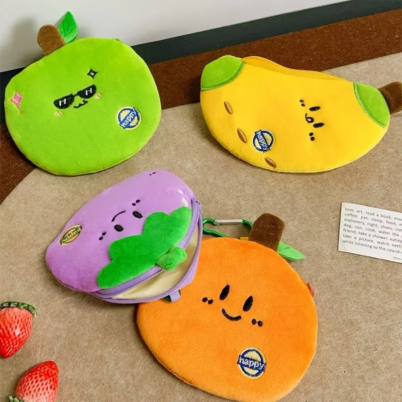 14ピース-ロットかわいいバナナアボカドマンゴスチンフルーツぬいぐるみペンシルケースかわいいペンシルボックス小銭入れ文具ペンバッグスクール用品