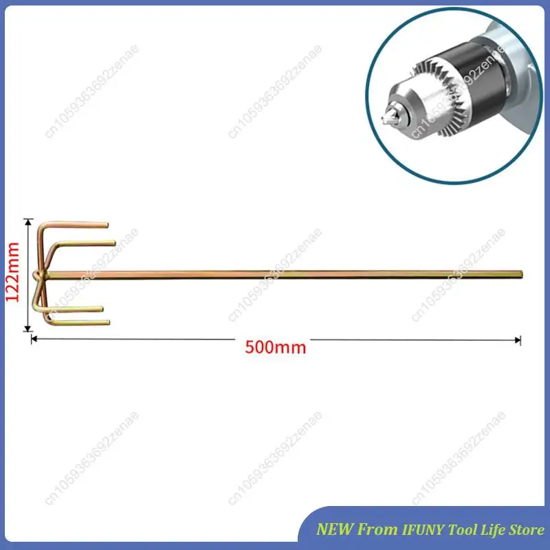 1Pieces Highlydurable Cement Mixing Rod Mixer Drill Paint Stirring Rod Concrete Mixer Stick New