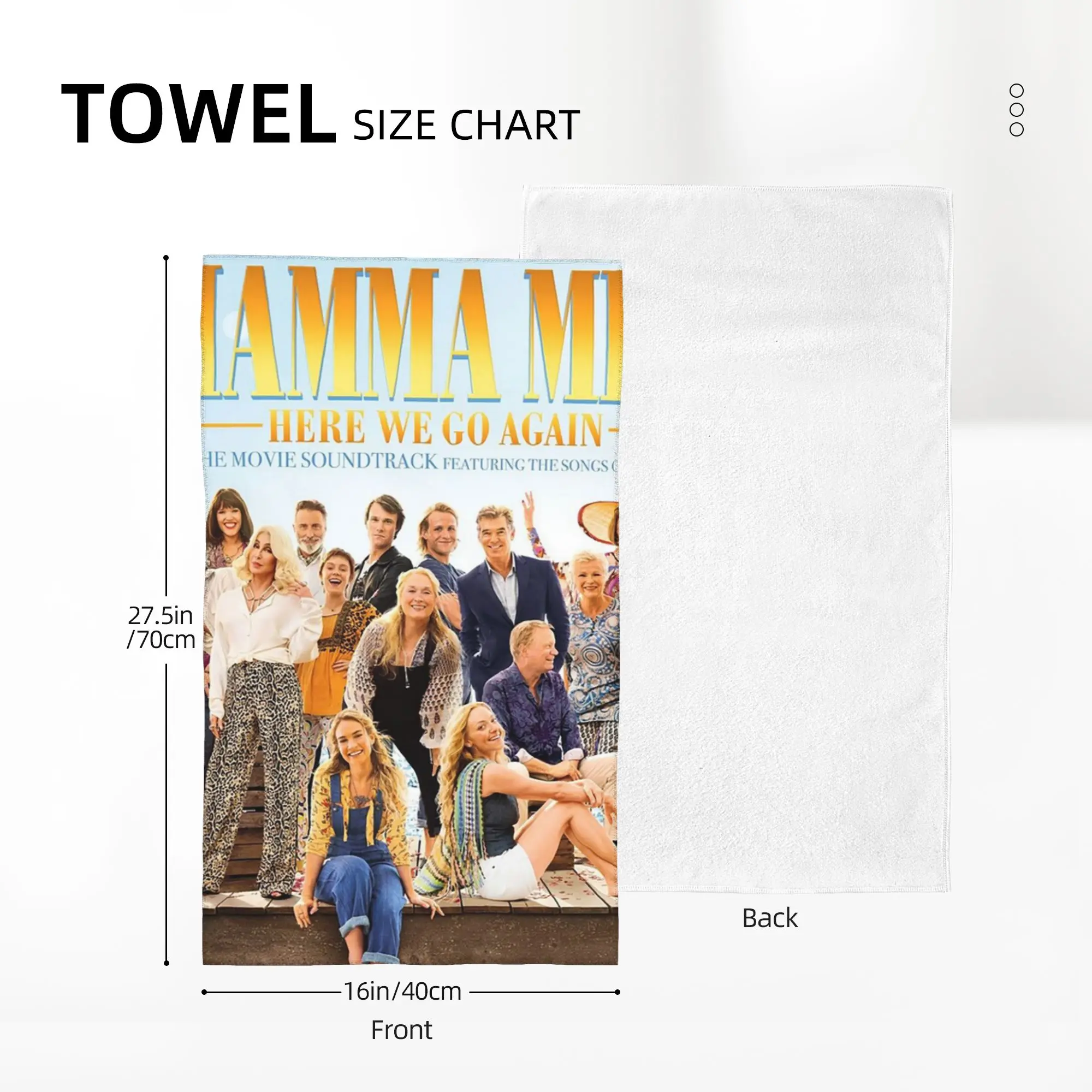 Custom Mamma mia Soft Face Towel Quick Dry Pool Bath Cotton Towels Absorbent Quick
