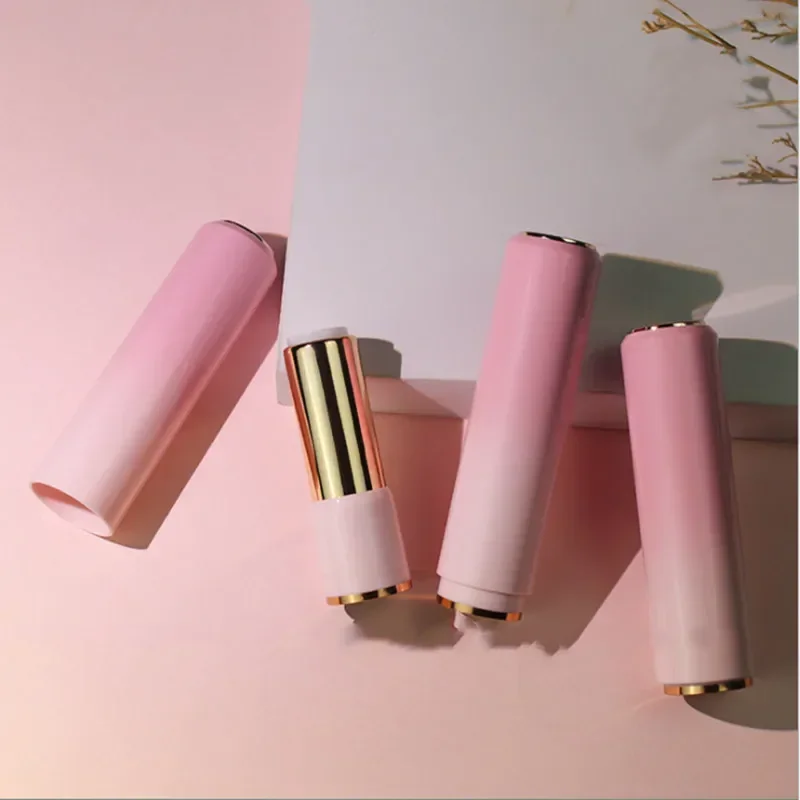 

10/30/50pcs Gradient Pink Lipstick Tube Empty Lip Balm Container Lip Tubes DIY with Sample Packing Bottle Makeup Tool Wholesale