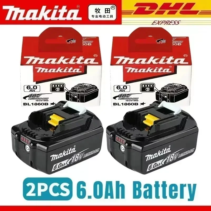 

2025 Original/Genuine Makita NEW 5Ah/6Ah for Makita 18V Battery BL1860 BL1850B BL1850 BL1840 BL1830B Replacement Lithium Battery