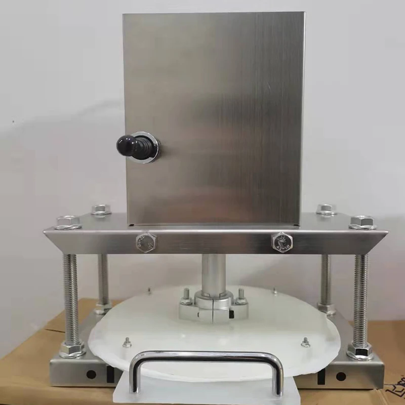 Portable Mini Electric Press Dough Cake Machine Commercial Semi-auto Press Flatbread Machine Desk Type Pastry Press Machine