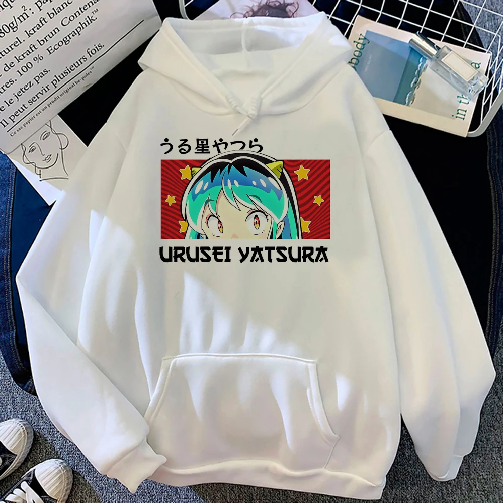 Urusei Yatsura sudaderas con capucha para mujer, sudaderas estéticas de estilo coreano, ropa harajuku para mujer