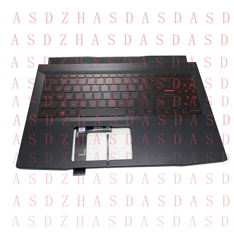 

Z New For MSI Katana GF66 MS-1581 MS-1582 Palmrest Red Backlit Keyboard Upper Case