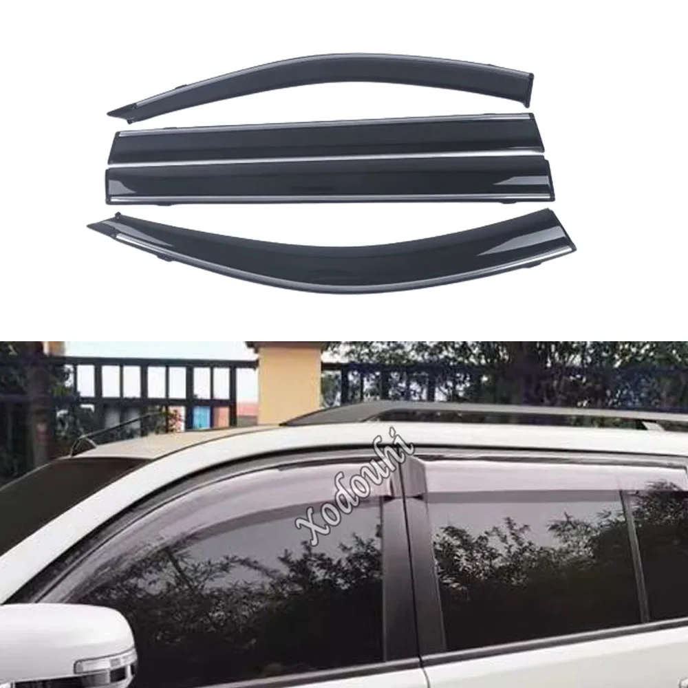 

For Mitsubishi Pajero Sport 2020 2021 2022 2023+ Car Window Visor Sun Shade Rain Guard Deflector Cover Auto Exterior Accessories