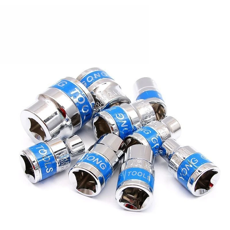 1/2-Zoll Blue Drive Kurze Sechskant-Steckschlüssel zum Entfernen von Muttern 8-32mm, CR-V Stahl-Steckschlüsselsatz für 1/2-Zoll-Steckschlüsselsatz – Detail 6