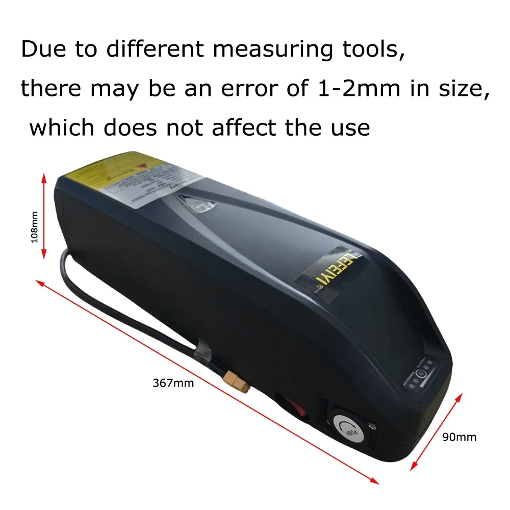 Hailong USB mobile phone rechargeable lithium-ion battery, suitable for Hailong 250W-1000W, 36V30Ah built-in BMS+42V2A charger