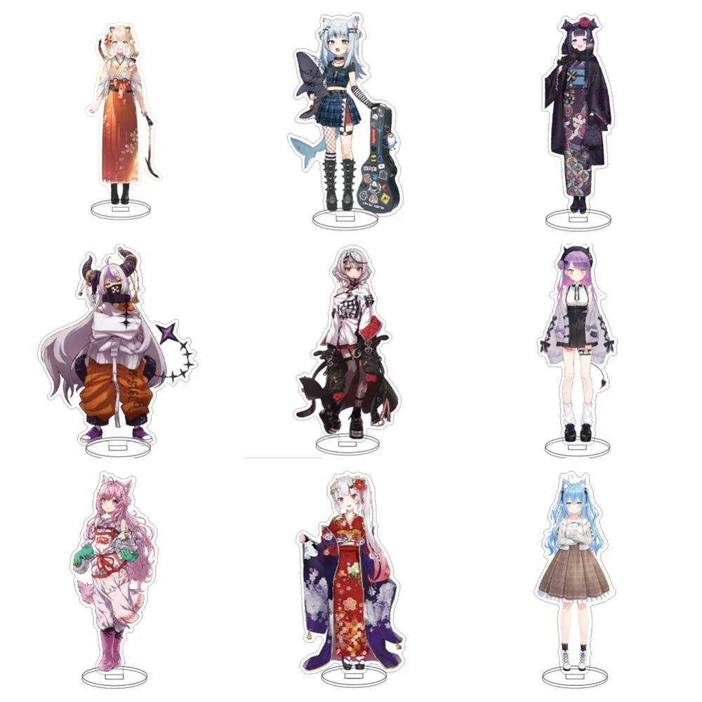 Figurki Anime Hololive Shirakami Fubuki Natsuiro Matsuri akrylowe stojaki Akai Haato postać firend prezenty dla fanów