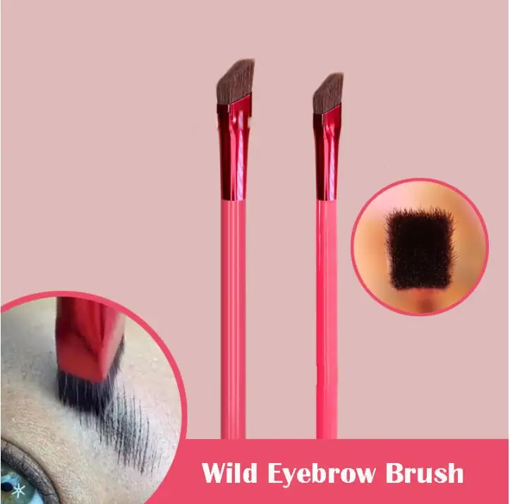 Wild Eyebrow Brush Multifunction Simulated Eyebrow Hair Makeup Brush Contour Eyeshadow Concealer Square Make Up Brushes