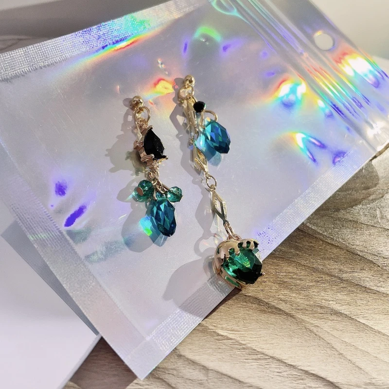 Furina Elysia افينتورين أقراط لعبة Genshin تأثير هونكاي تأثير 3 هونكاي: ستار السكك الحديدية تأثيري قلادة الأذن ترصيع مجوهرات هدايا