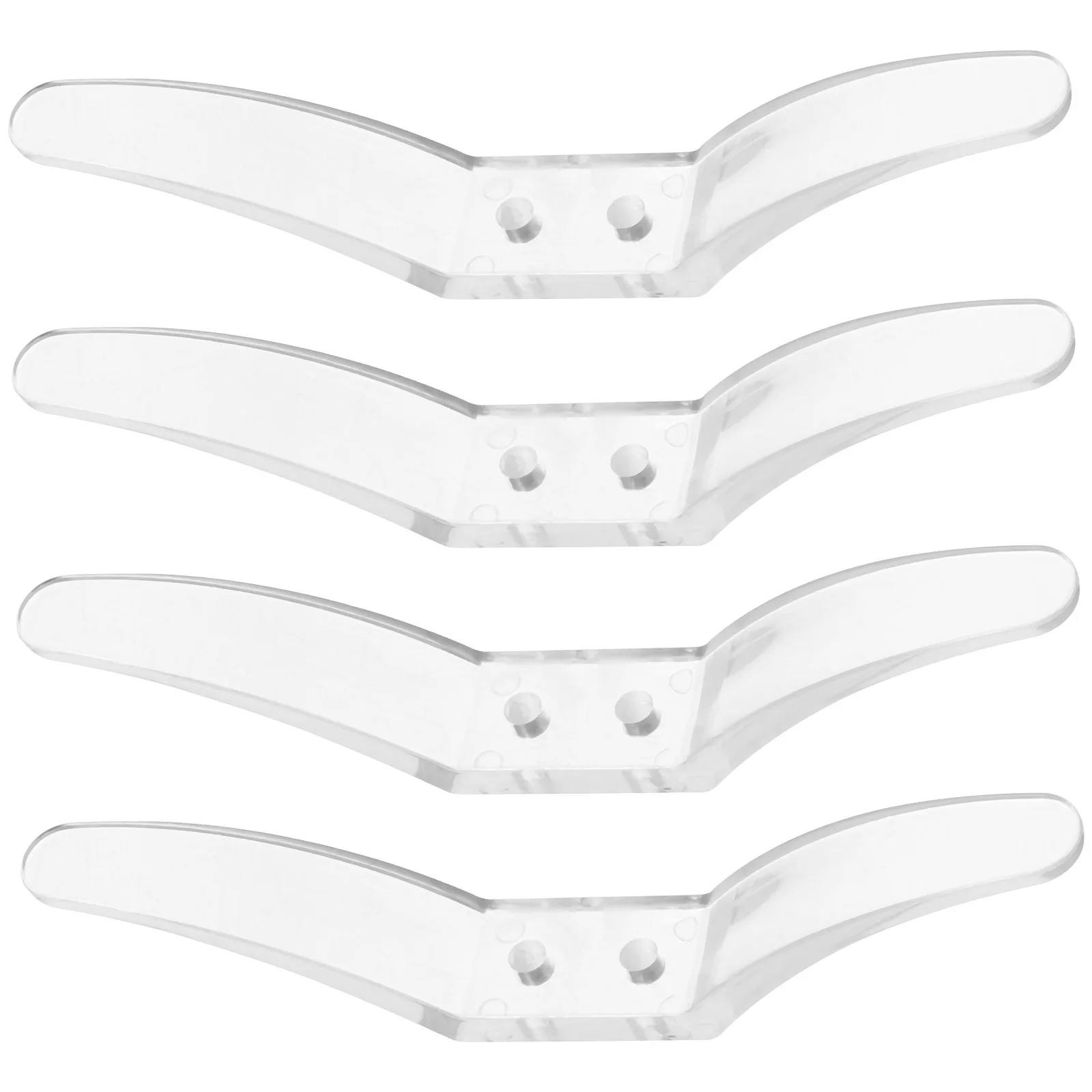 4Pcs Roller Curtain Positioning Hook Transparent Blind Cord Safety Cleats for Window Blind Rope Fixing No Tools Needed Easy