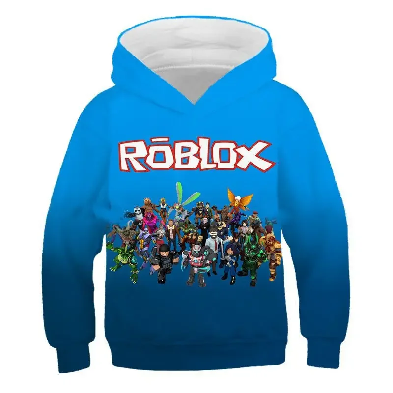 2025 Roblox kid Hoodie Boys Game Sports Pullover Child Cartoon Short sleeve top 3D Print Casual Street Harajuku Clothes #1