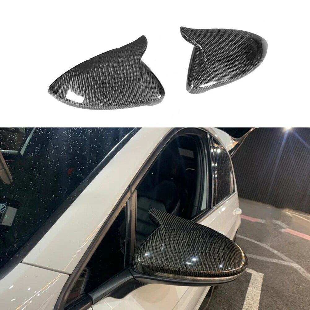 2pcs Car Replacement Side Wing Rearview Mirror Shell Cap for Golf 7 14-19 OEM Number 5G0857537 5G0857538