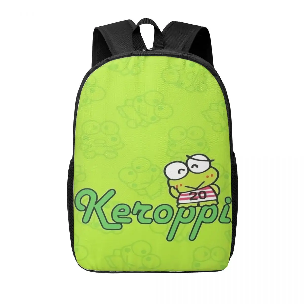 

Custom 3D Printing Keroppi Backpacks for Boys Girls School College Travel Bags Men Women Bookbag Fits 15 Inch Laptop