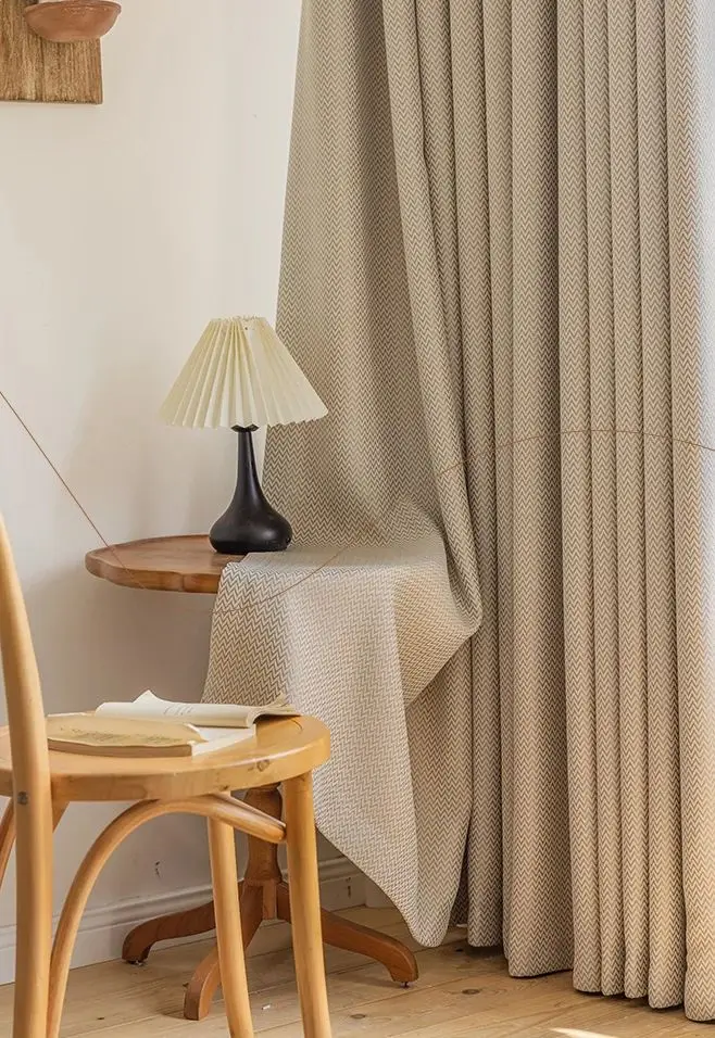 

Custom Size Fashion Luxury European Curtains for Living Room Bedroom Thicken Fabric Wavy Texture Window Decor Custom Size