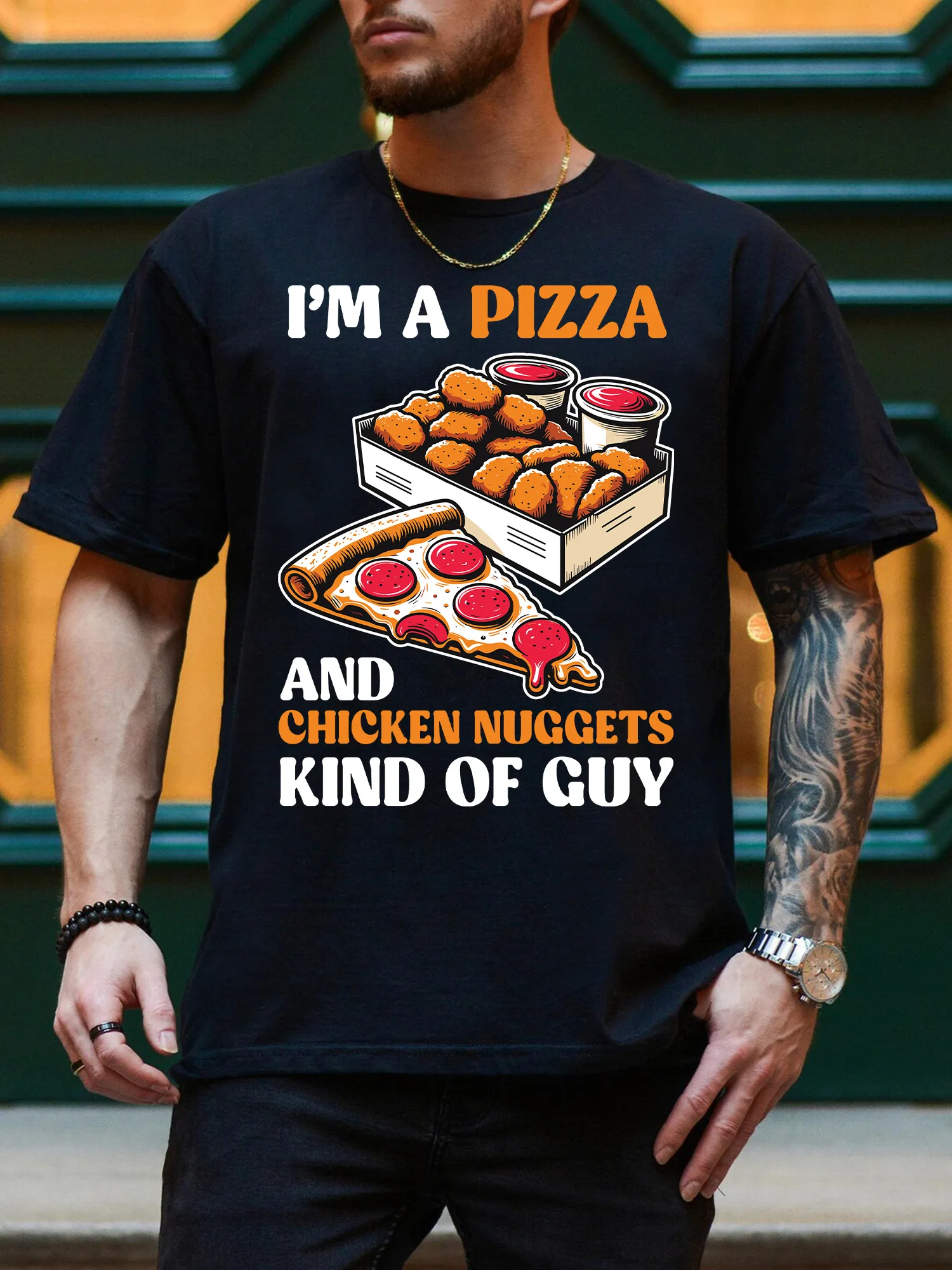 

That Kind Of Guy Men's Graphic Tee, 100% Cotton Casual Black T-Shirt, Lightweight Crew Neck Tee