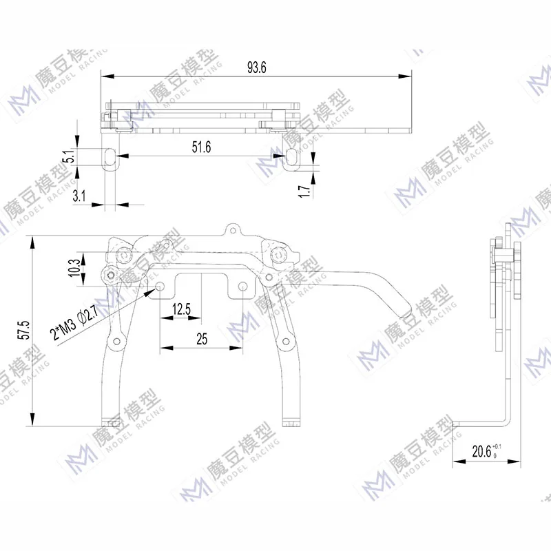 1:14th Scale RC Truck Simulation Car Shell Buckle for SCANIA Tamiya 770S R620 for VOLVO ACTROS AROCS IVECO Model Car DIY Parts
