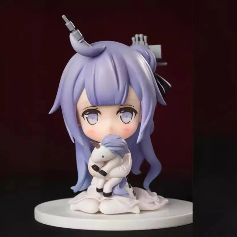 Rota azul unicórnio harman q versão duas empregada uniforme estatueta exibição anime modelo brinquedos colecionáveis e hobbies figuras de ação