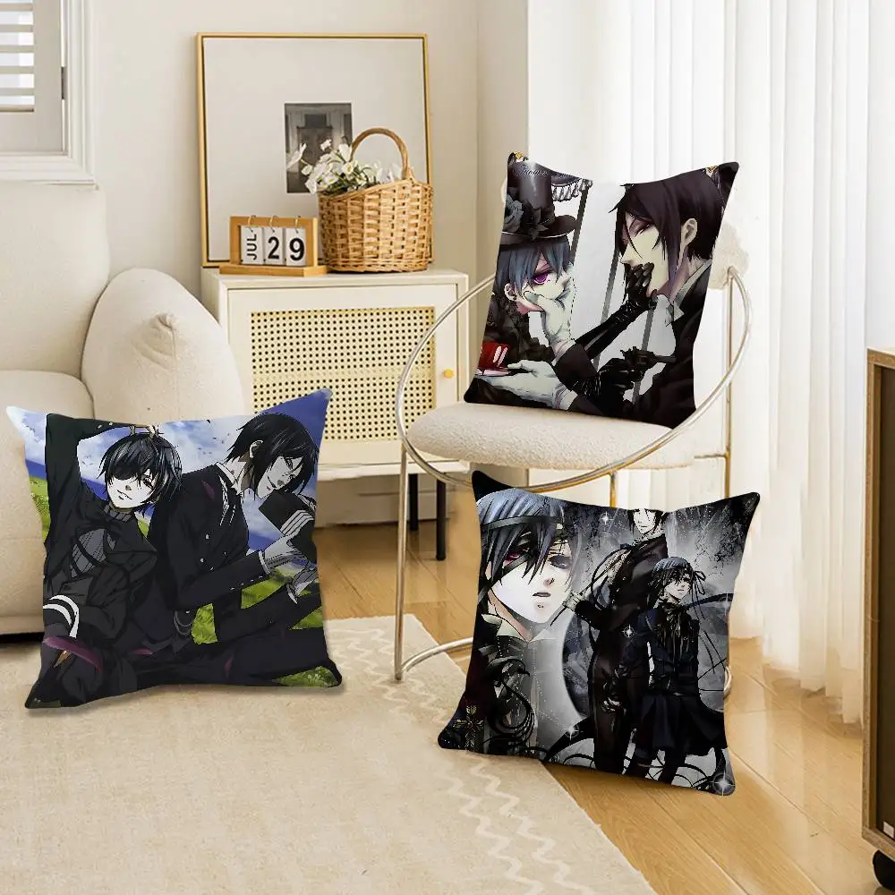 Manga Series Black Butlers Pillow Gifts Home Office Furnishings Bedroom Sofa Car Cushion Cover case 45x45cm