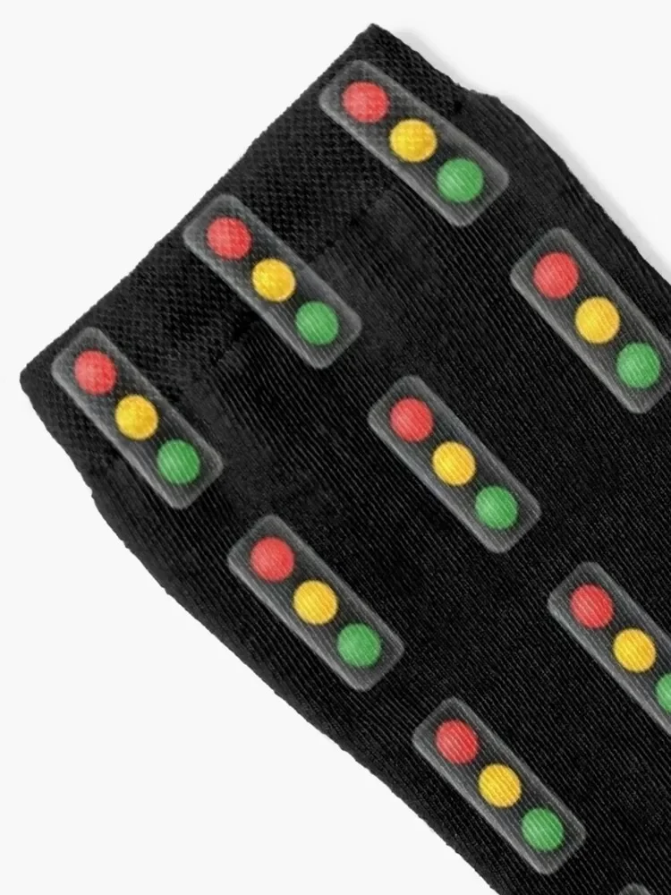 Vertical Traffic Light Gift Socks floor anti-slip new year warm winter Women Socks Men's