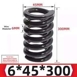 Large Spring Compression Spring, High Compression Force, Manganese Steel Spring, Damping Vibrating Screen, 5mm, 6mm