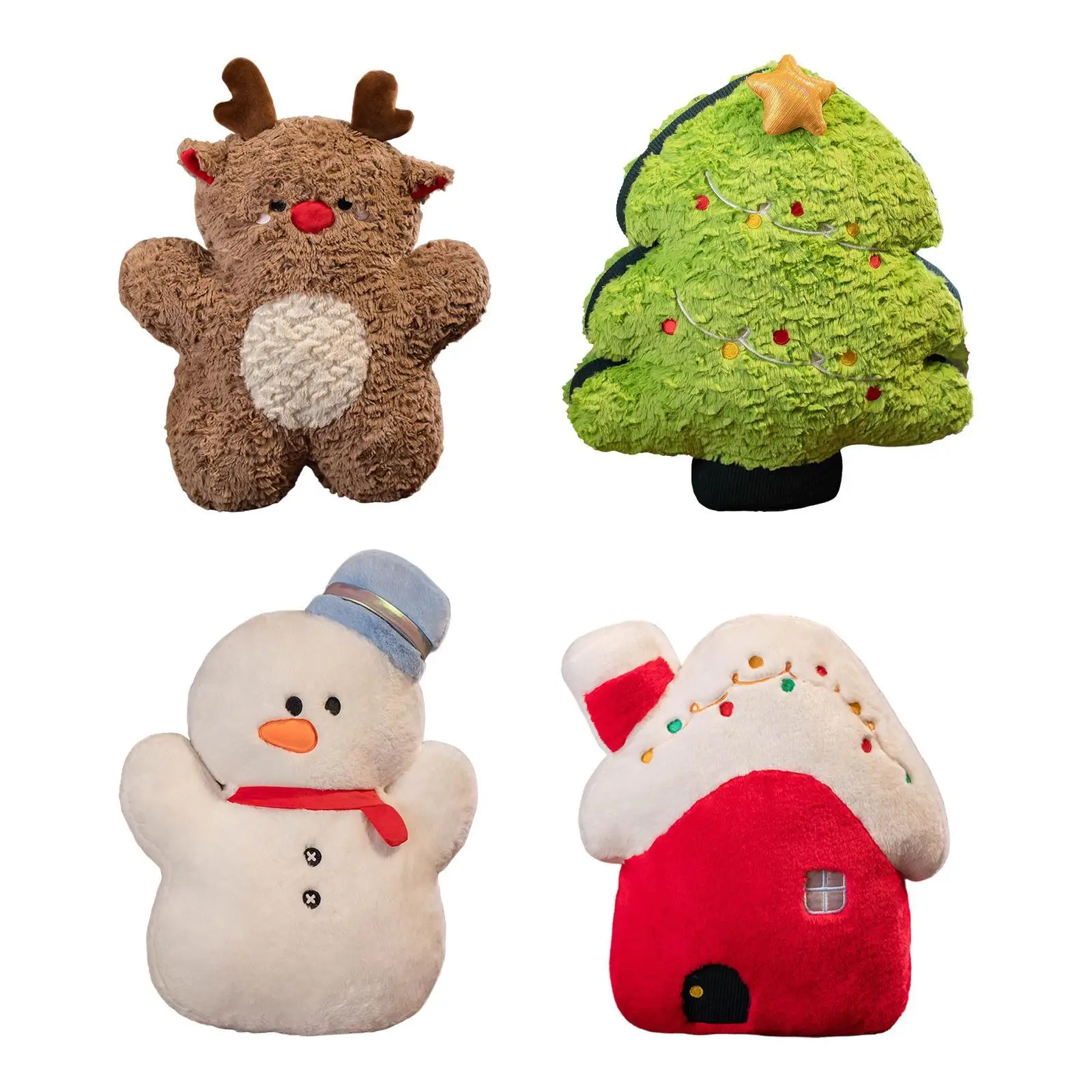 Schattig Pluche Kerstspeelgoed Ornament 45Cm Knuffel Fantasierijk Spel Voor Kerstcadeau Valentijnsdag Winter Vakantiehuis Familie