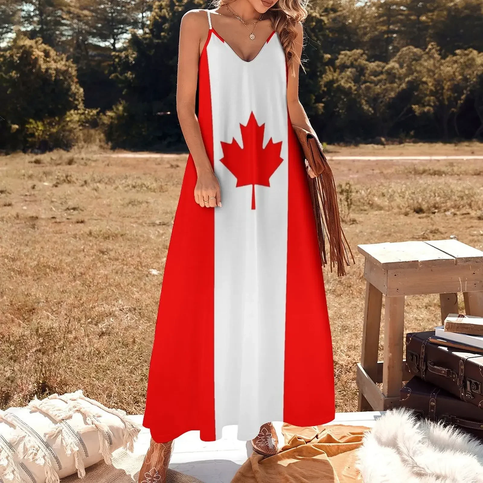 Flag of Canada Sleeveless Dress dress dresses summer dresses for women 2024 clothes Dress