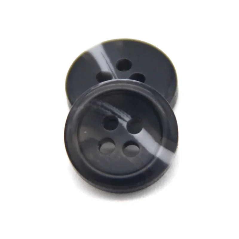 13mm Black Imitation Horn Shirt Resin Buttons For Clothing Children DIY Crafts Decorative Handmade Sewing Accessories Wholesale