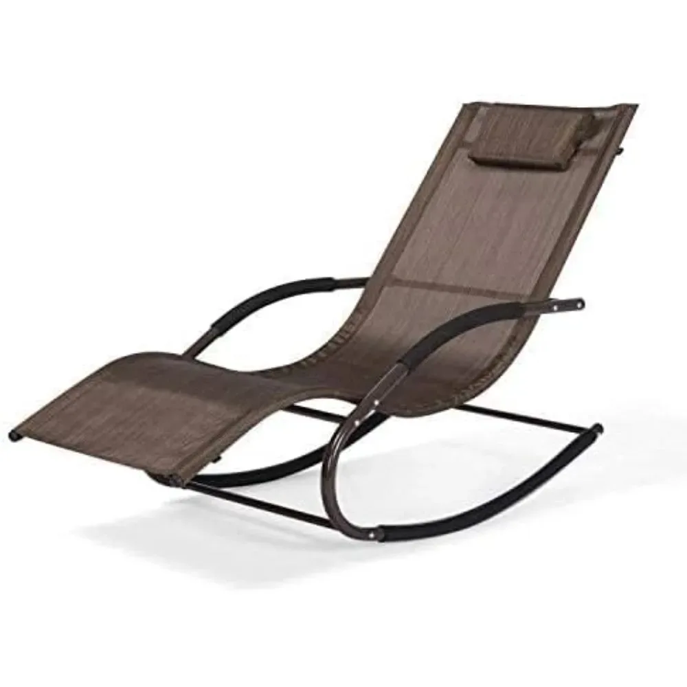 

Recliner Outdoor Loungers With Removable Pillows on the Terrace Backrest Chair Lawn Swimming Pool Foldable Furniture