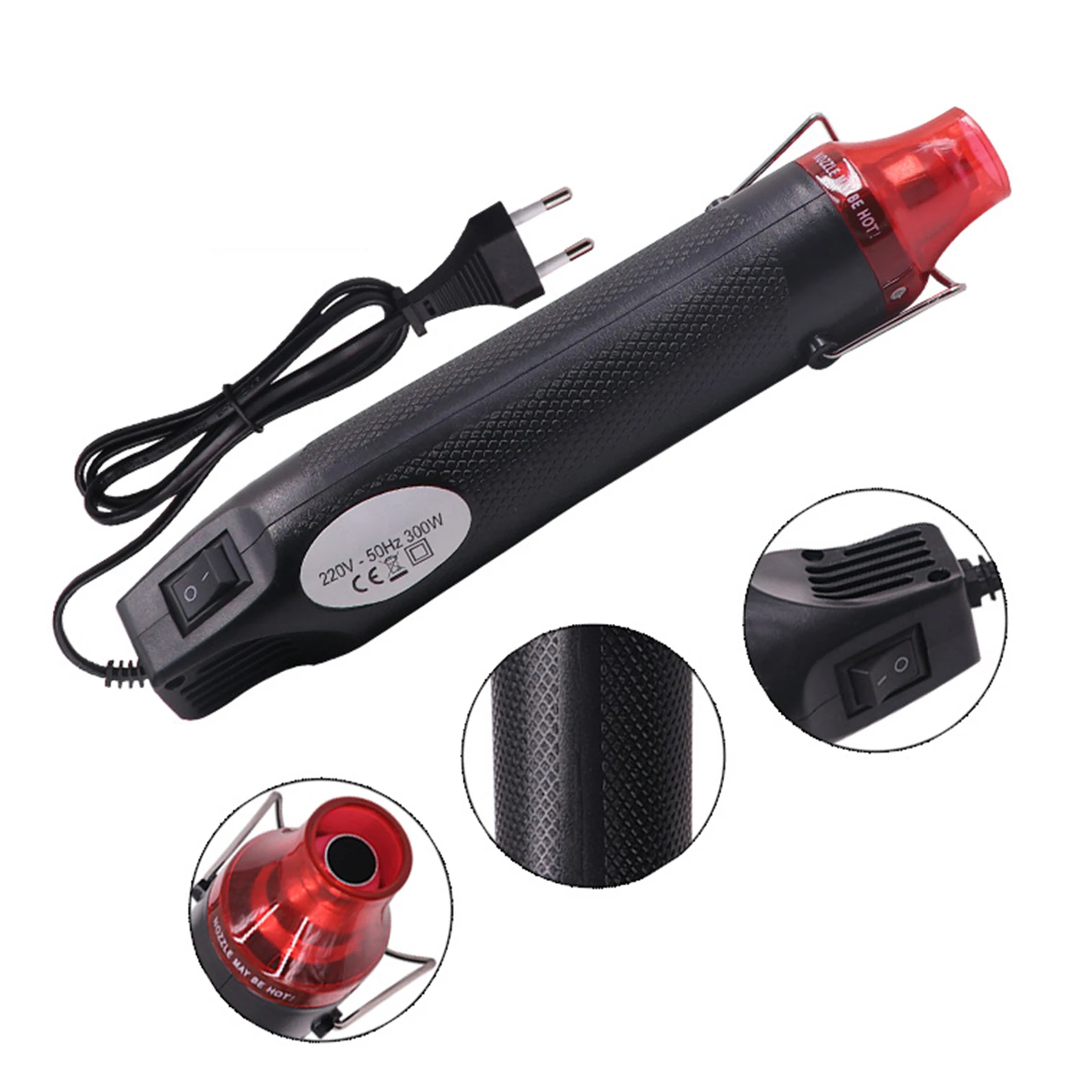 

Mini Car Film Wrap Electric Hot Air DIY Heat Gun Window Tinting Tool Plastic Squeegee Air Gun With Optional EU US UK AU JP Plug