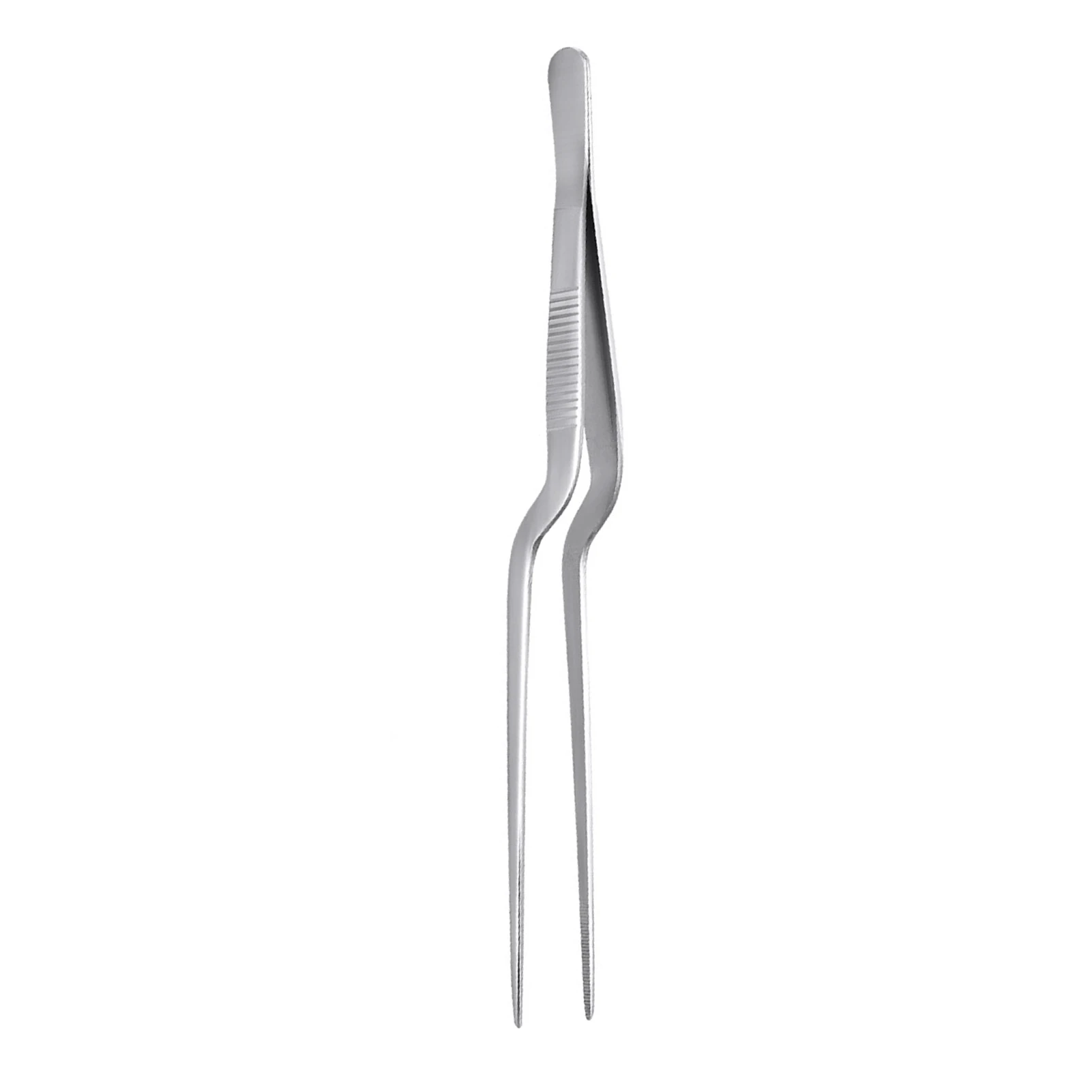 Ergonomic Stainless Steel Tweezers Stainless Steel Cluster Lash Tweezers Plate Placement Tweezers for Facial Hair Splinter and