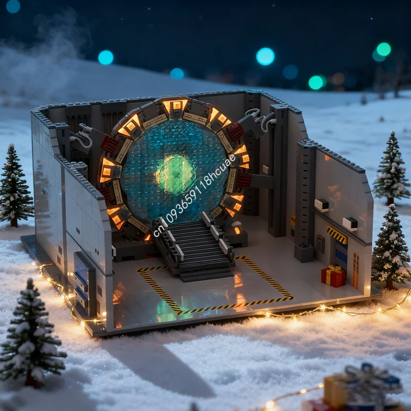 

1545 шт. MOC Stargate ворота модель комнаты строительные блоки строительные рождественские подарки DIY творческая идея игрушки кирпич детский день рождения