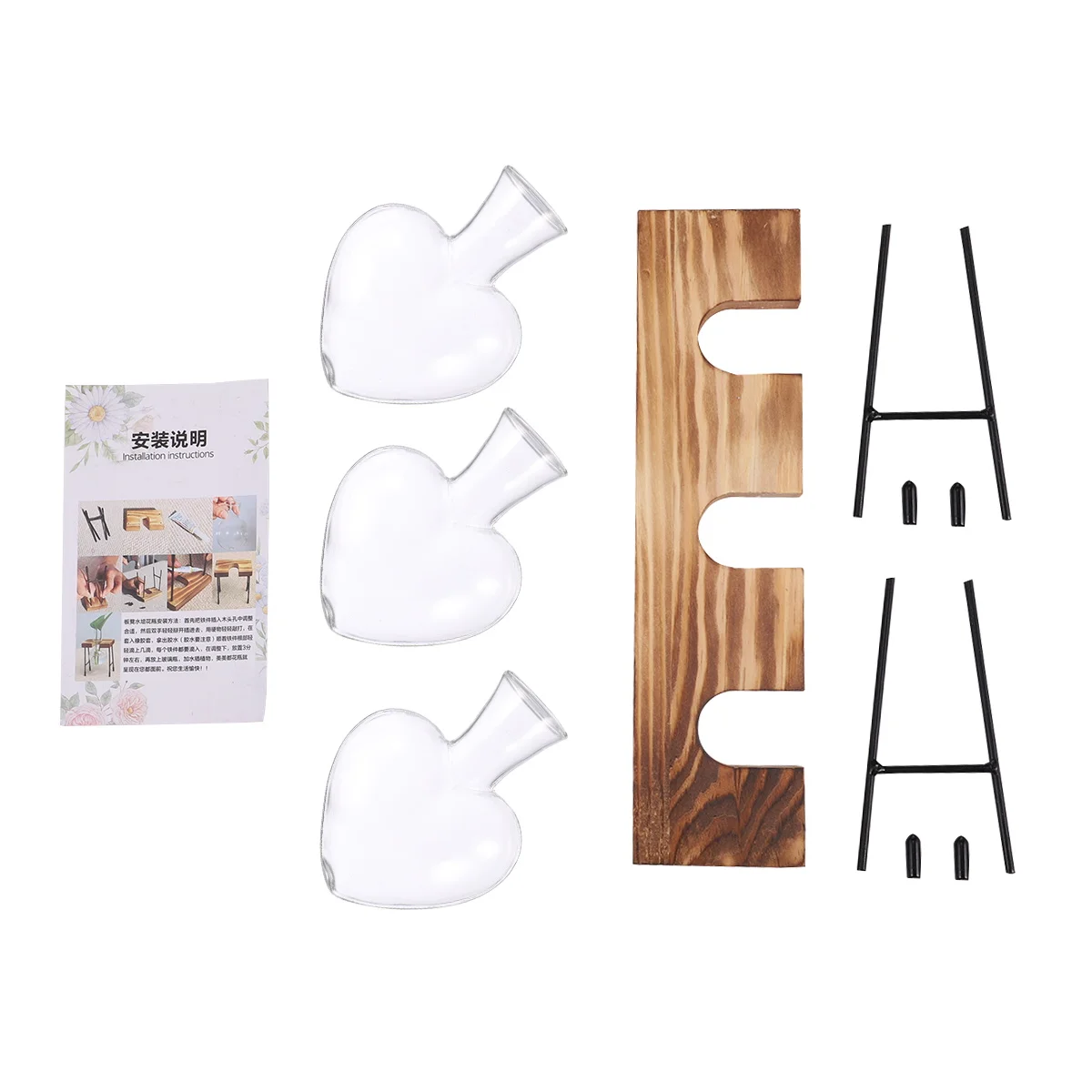

High Quality Hydroponic Vase Heart Shaped Artistic Glass Planter Ideal For Fresh Bouquets And Floral Arrangements Home Decor