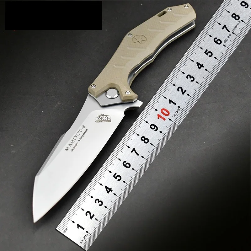 Hokc five star folding knife with handle g10, survival tool in nature, emergency rescue, bread slicer, mini fruit knife kni