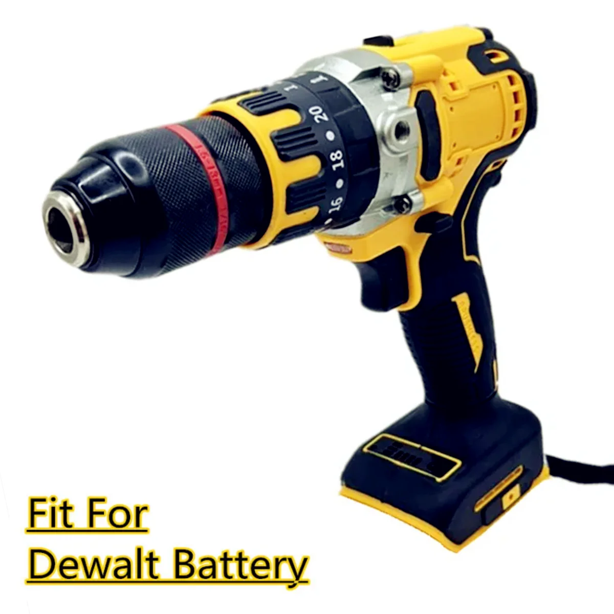 Brushless Impact Hammer Drill Fit For Dewalt 20V Battery 450N.m Electric Cordless Screwdriver 13mm Ice Drill 3 in 1 Power Tool